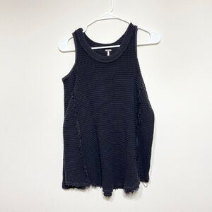 Free People Knitted Cold Shoulder Top Small Women